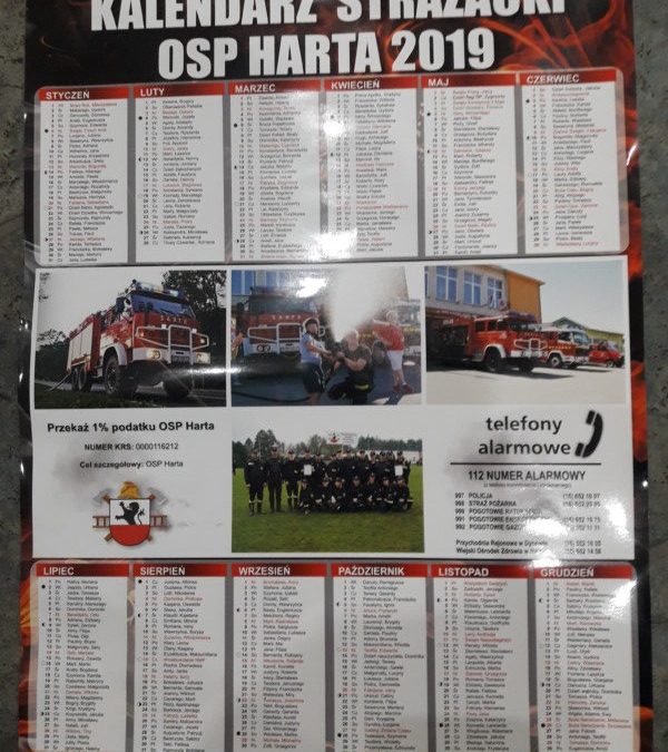 Kalendarze Strażackie OSP Harta.