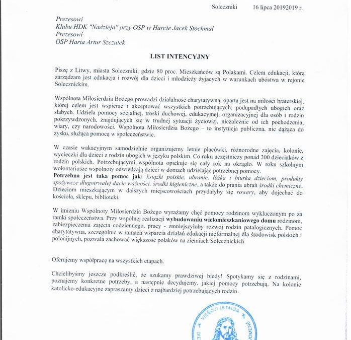 Pomagamy Polakom na Litwie